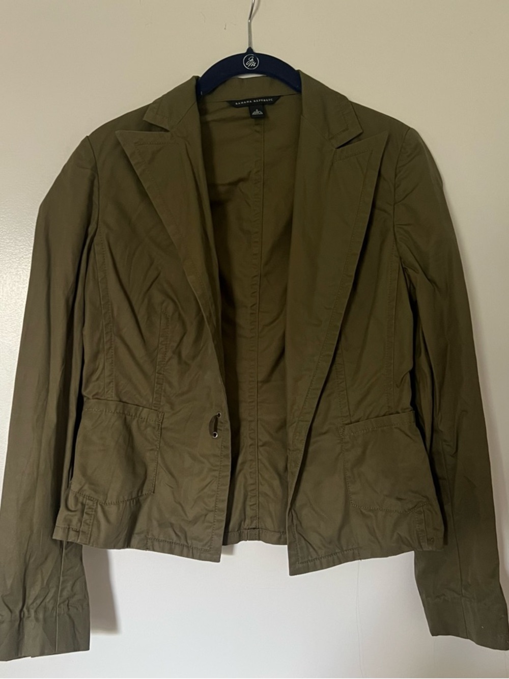 Banana Republic Olive Green Tailored Blazer